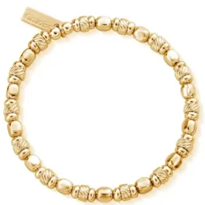 ChloBo Twisted Cube Bracelet - Gold