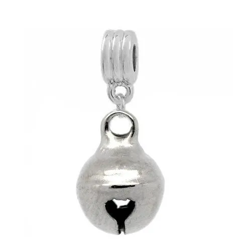 Christmas Bell Dangle for Snake Chain Charm Bracelet