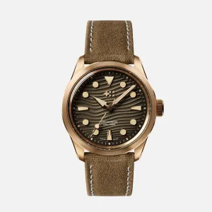 Christopher Ward C65 Dune Automatic Bronze - Camel canvas webbing