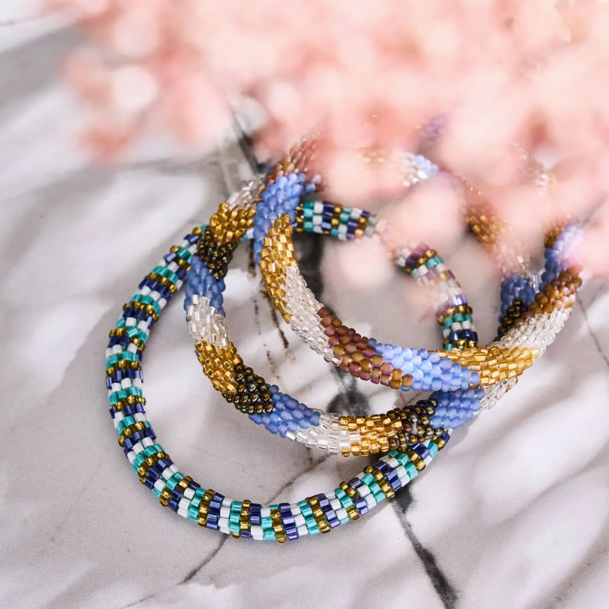 Circle Of Life | Himalayan Glass Bead Bracelet