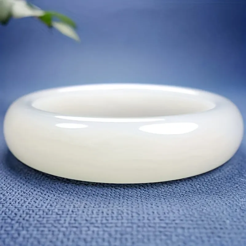 Classcial Retro Chinese Style Jade Bangle Bracelet for Women Men