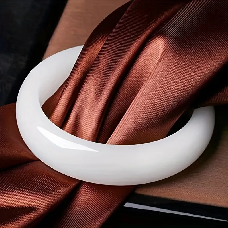 Classcial Retro Chinese Style Jade Bangle Bracelet for Women Men