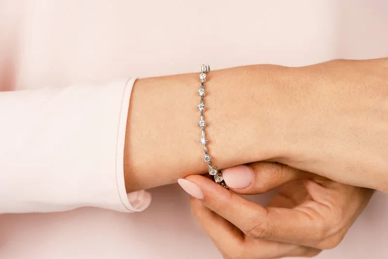 Classic Diamond Link Lab-Grown Diamond Bracelet with 3.99 ct.(finished) 3.8mm