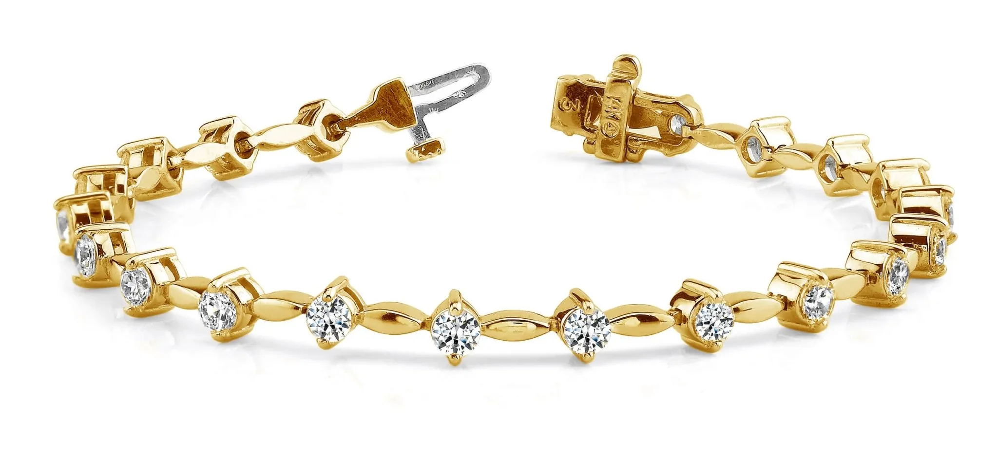 Classic Diamond Link Lab-Grown Diamond Bracelet with 3.99 ct.(finished) 3.8mm