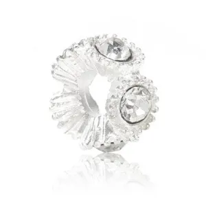 Clear  Crystal European Bead Compatible for Most European Snake Chain Bracelets