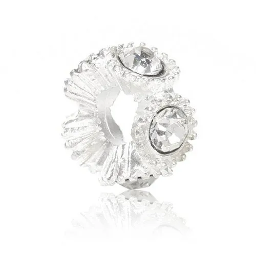 Clear  Crystal European Bead Compatible for Most European Snake Chain Bracelets