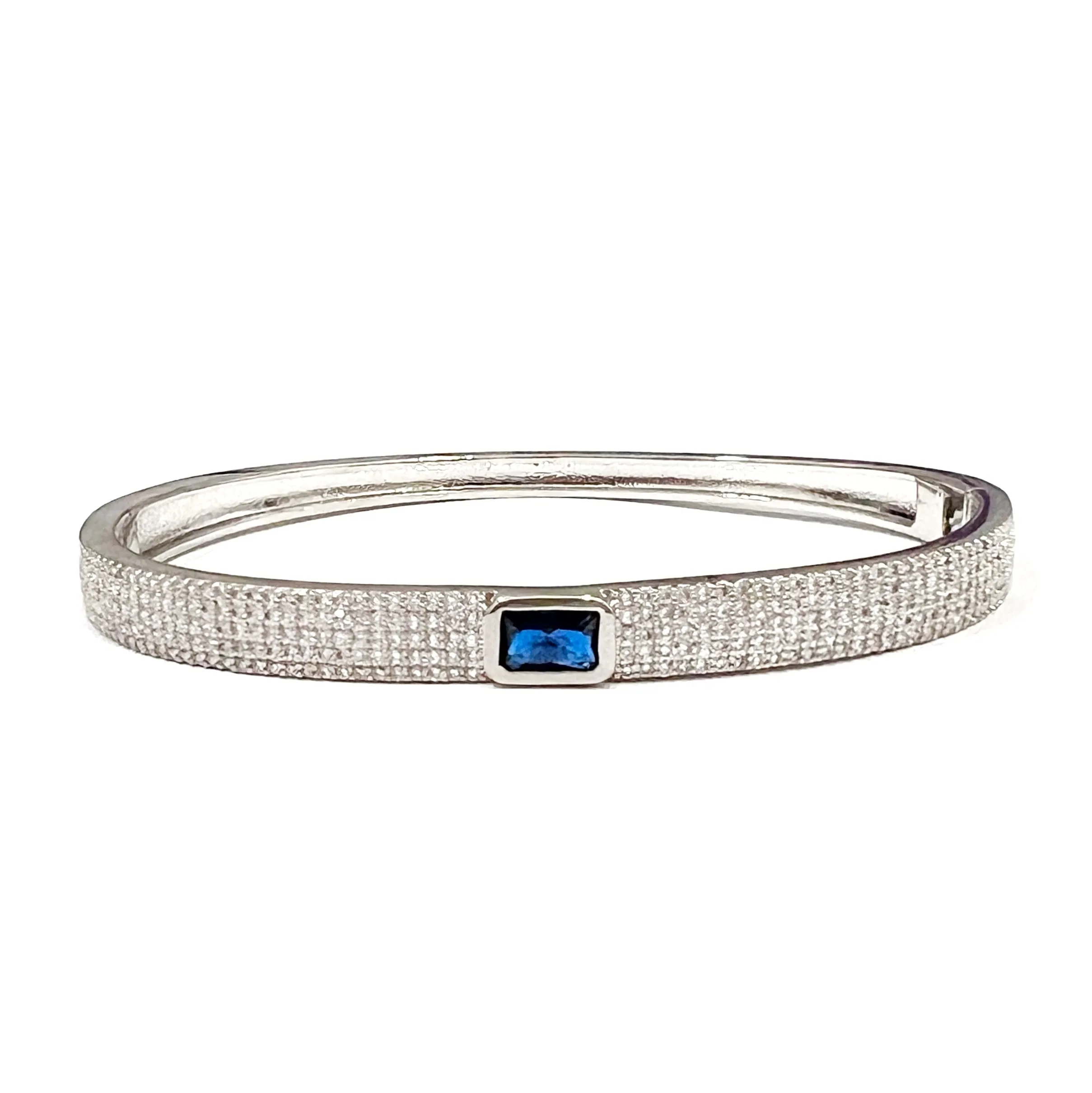 Color Baguette Pave Bangle