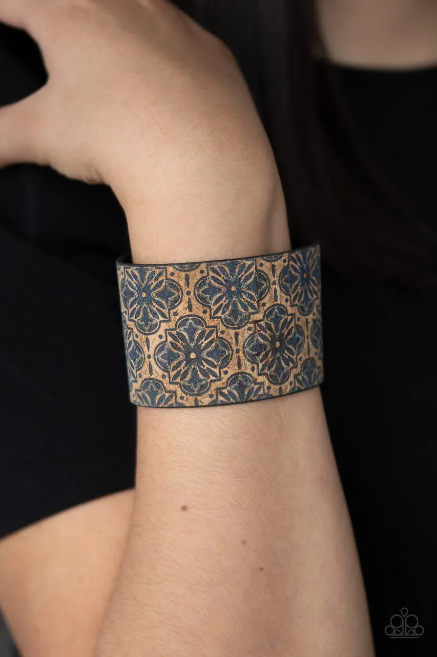 Cork Culture Blue Paparazzi Bracelet