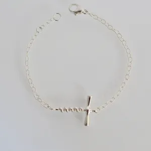 Cork Screw Bracelet Sterling Silver