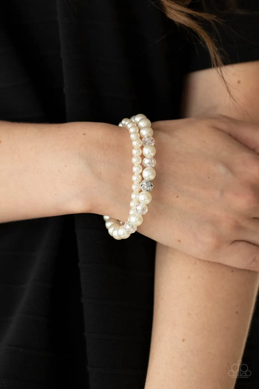 Cotton Candy Dreams White Paparazzi Bracelet