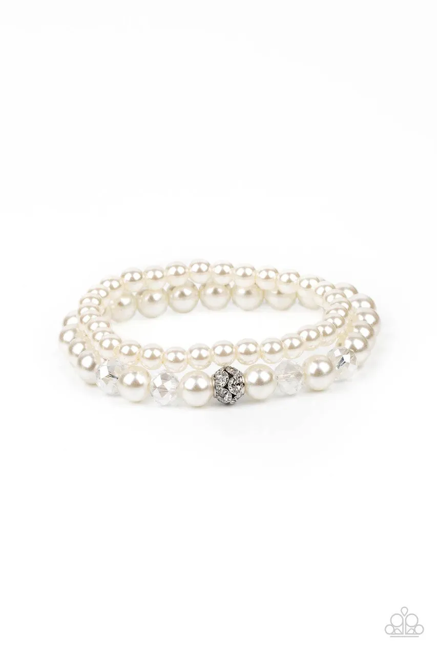 Cotton Candy Dreams White Paparazzi Bracelet