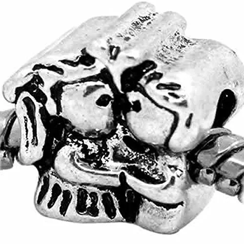 Couple in Love Kissing European Bead Compatible for Most European Snake Chain Bracelet
