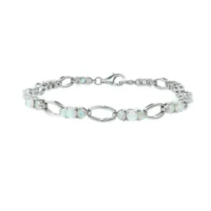 Created Opal Fashion Bracelet in Sterling Silver
