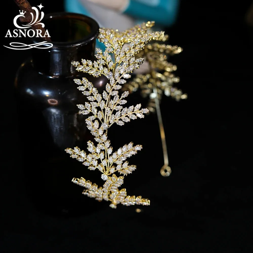 Crystal Leaf Hair Band