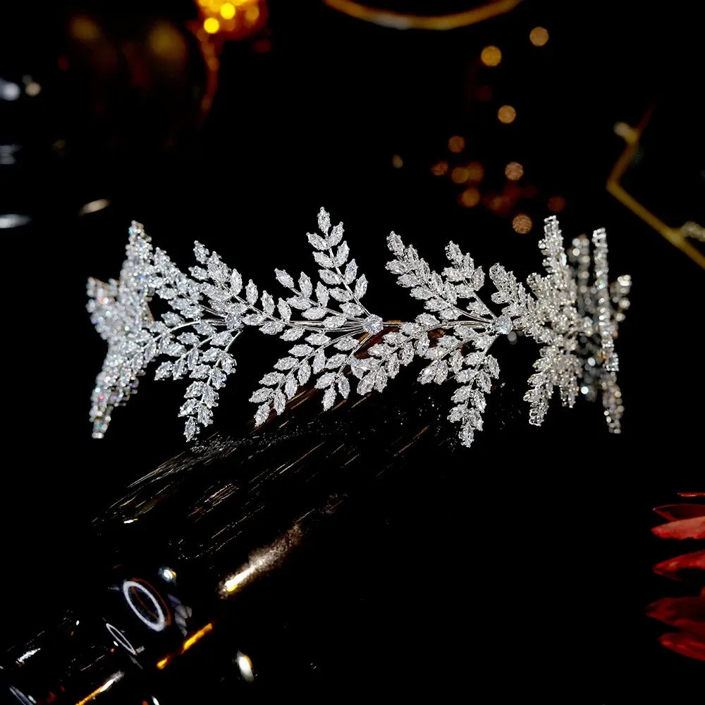 Crystal Leaf Hair Band