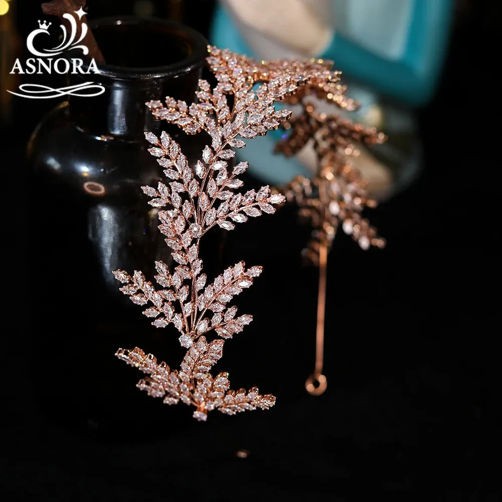 Crystal Leaf Hair Band