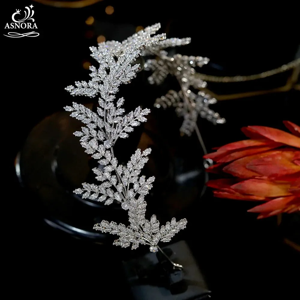 Crystal Leaf Hair Band