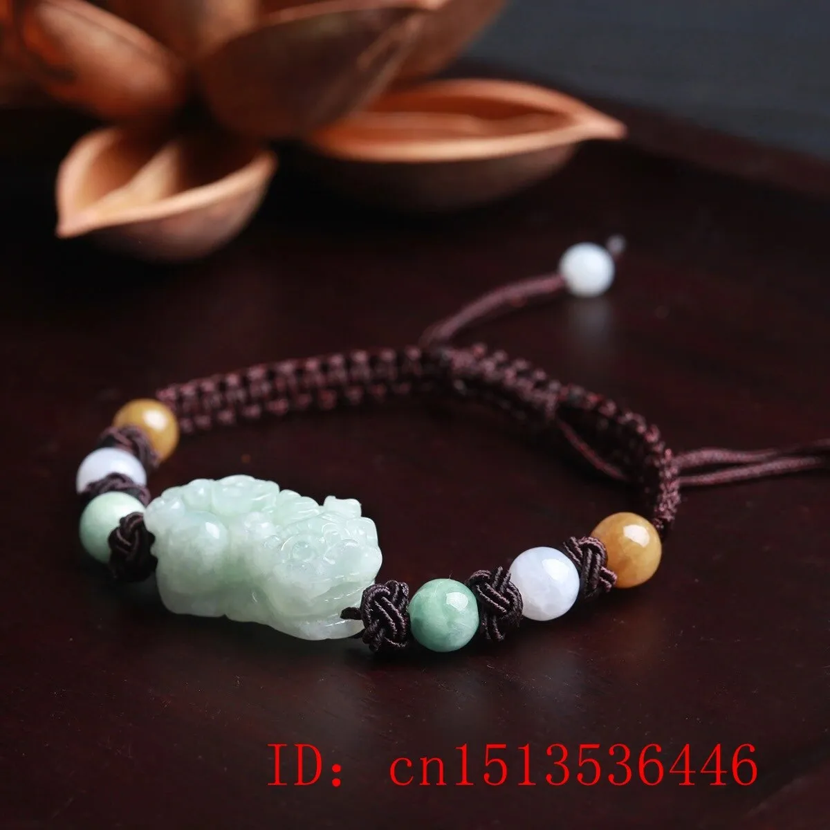 Customized Natural Jade Emerald Pixiu Bracelet