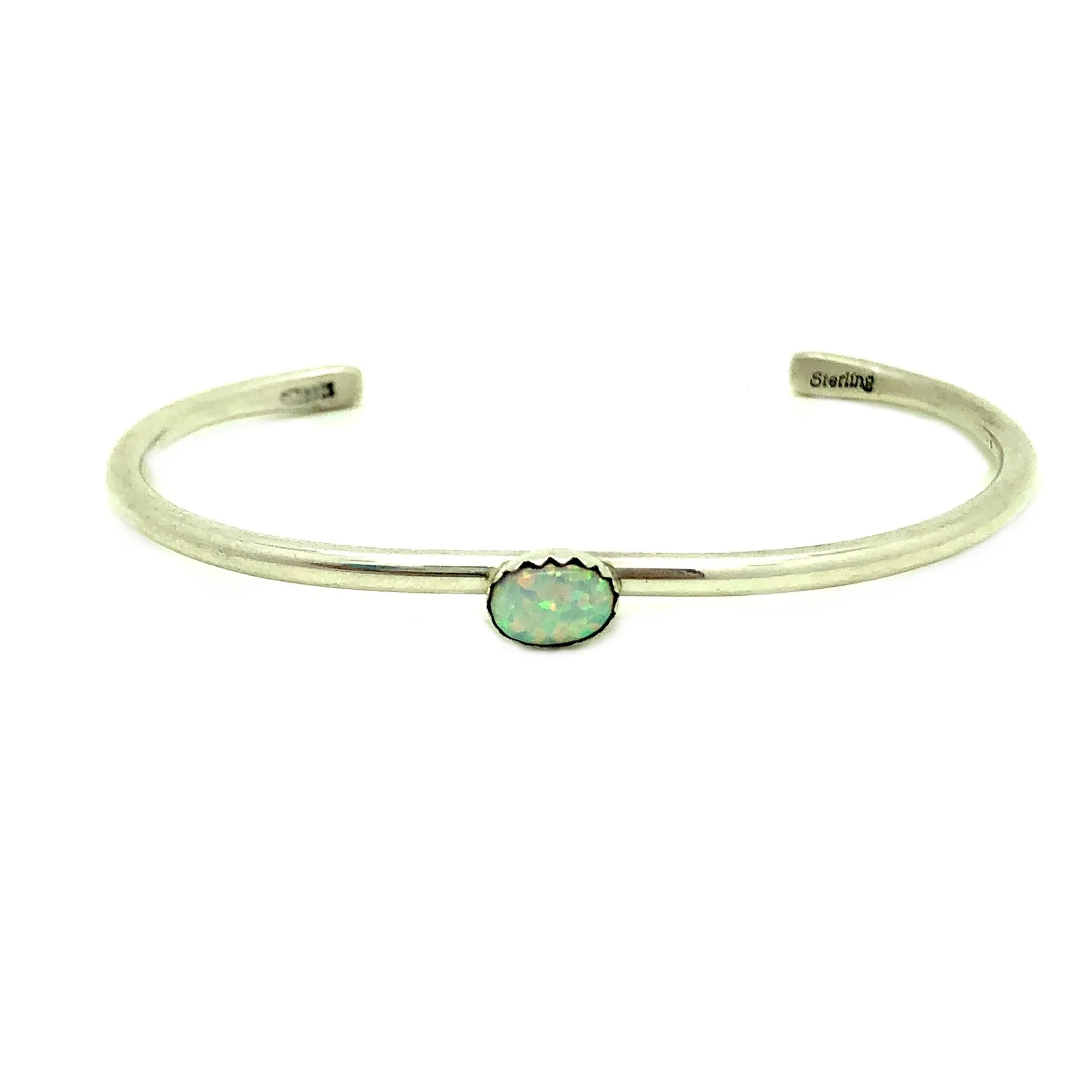 Dainty White Opal Bracelet