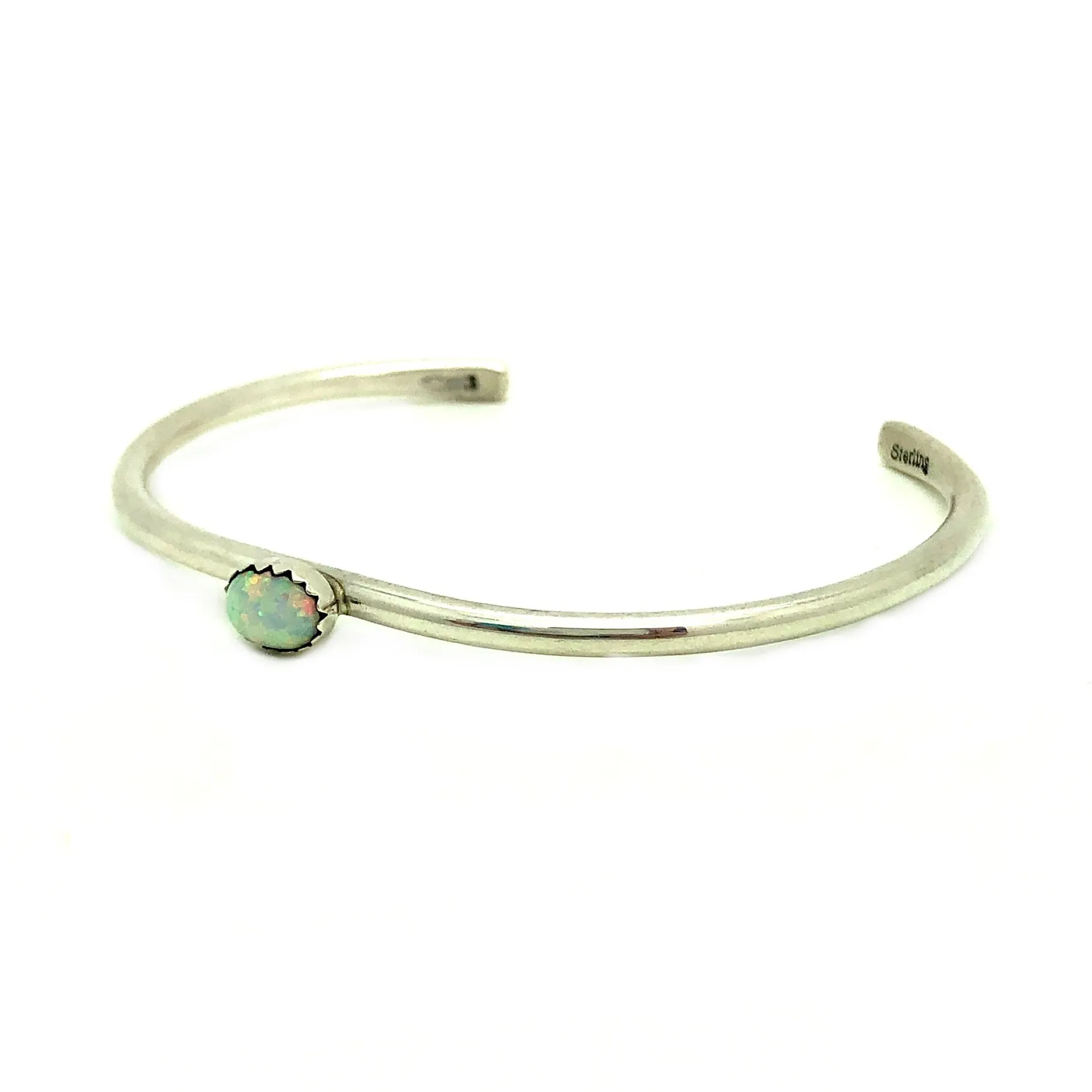 Dainty White Opal Bracelet