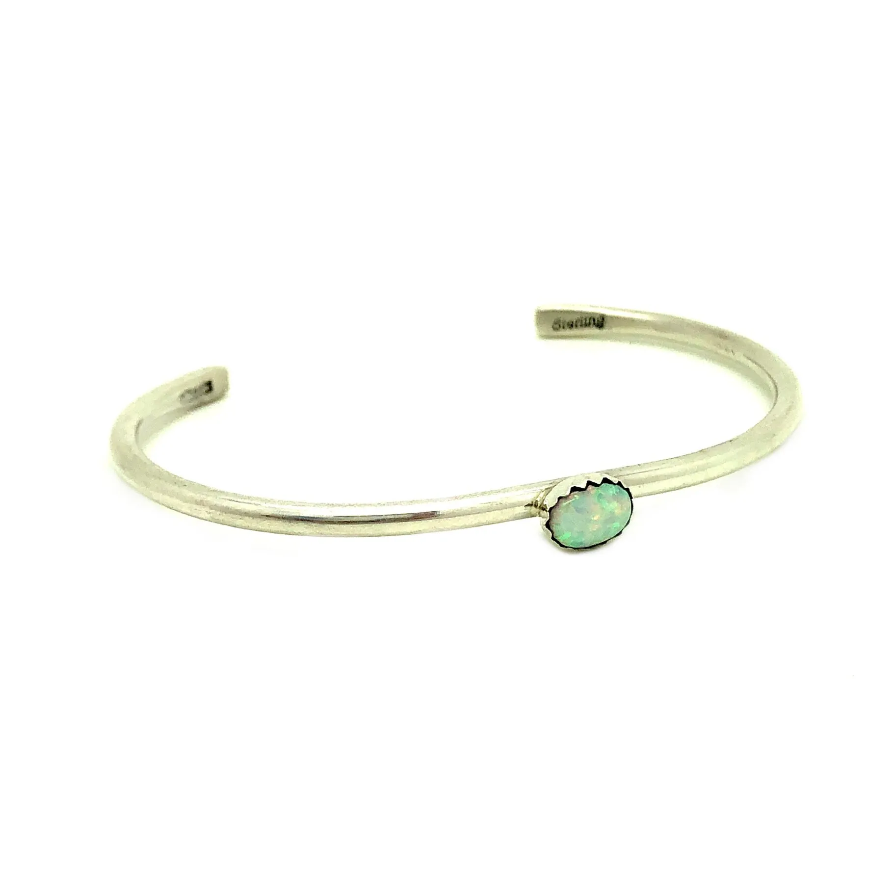 Dainty White Opal Bracelet