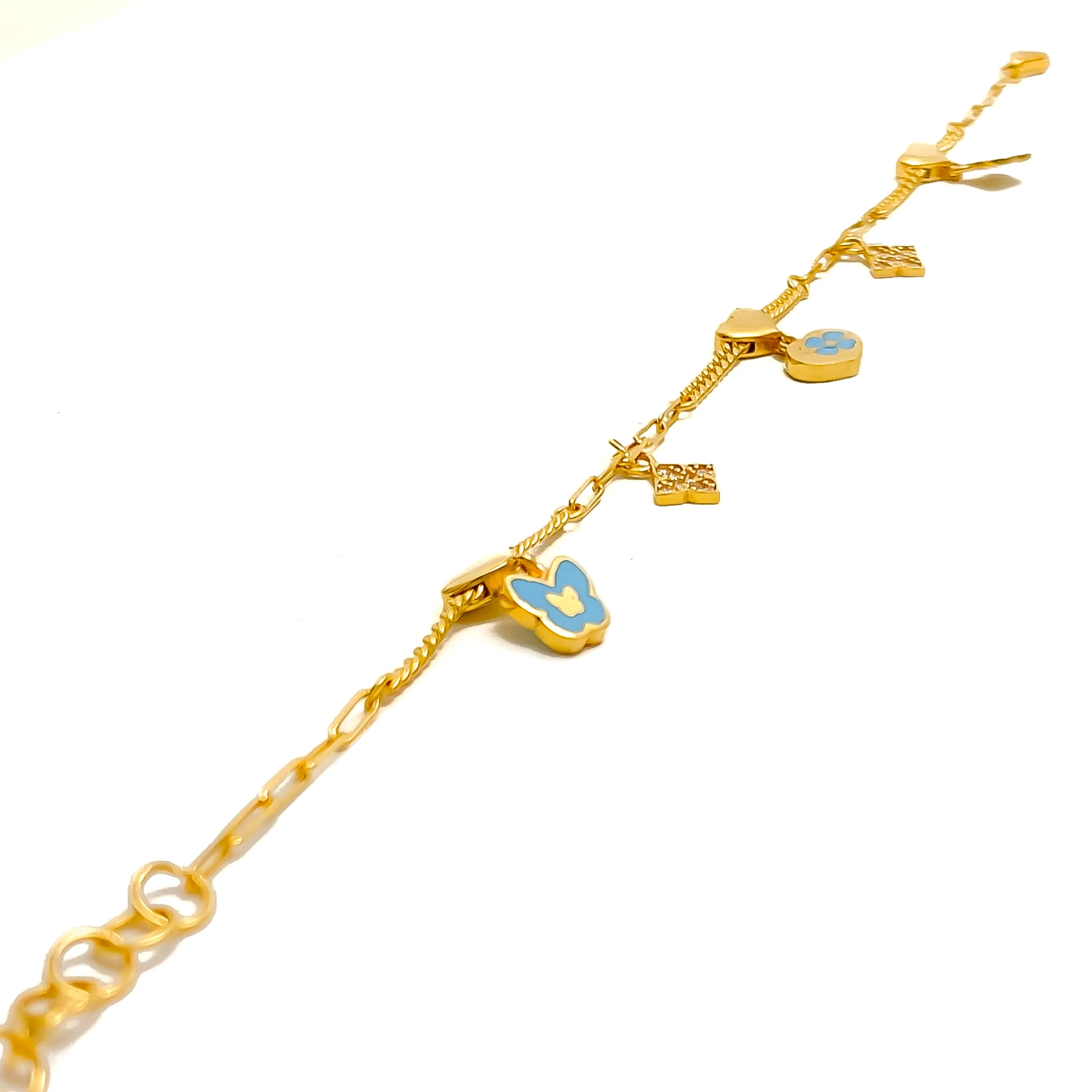 Dazzling Distinct 21k Gold Bracelet