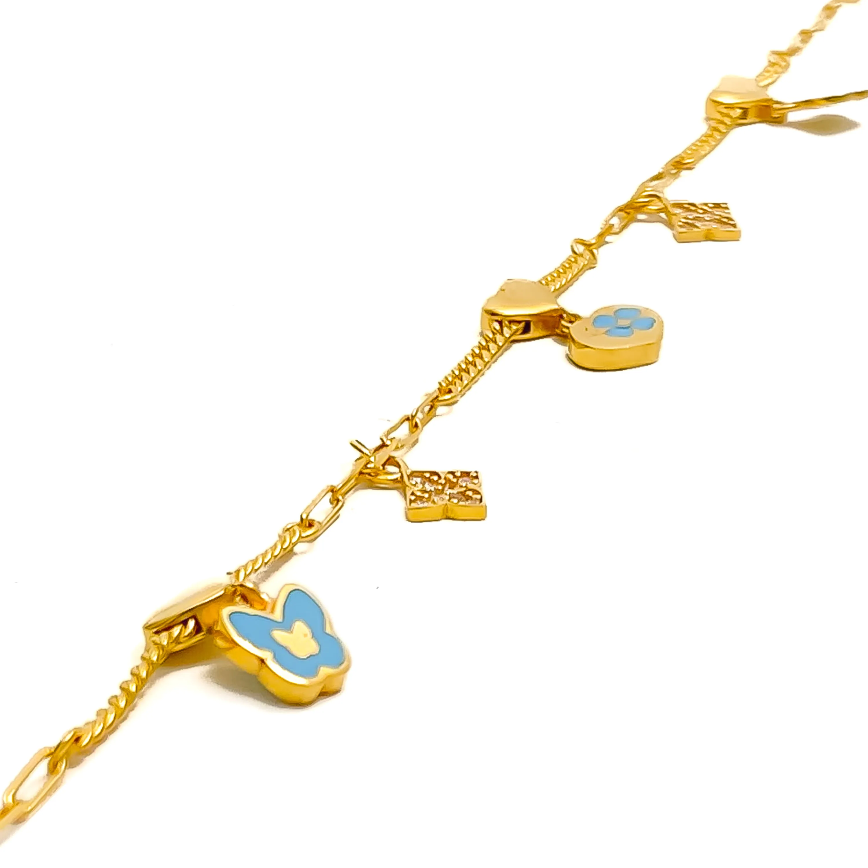 Dazzling Distinct 21k Gold Bracelet