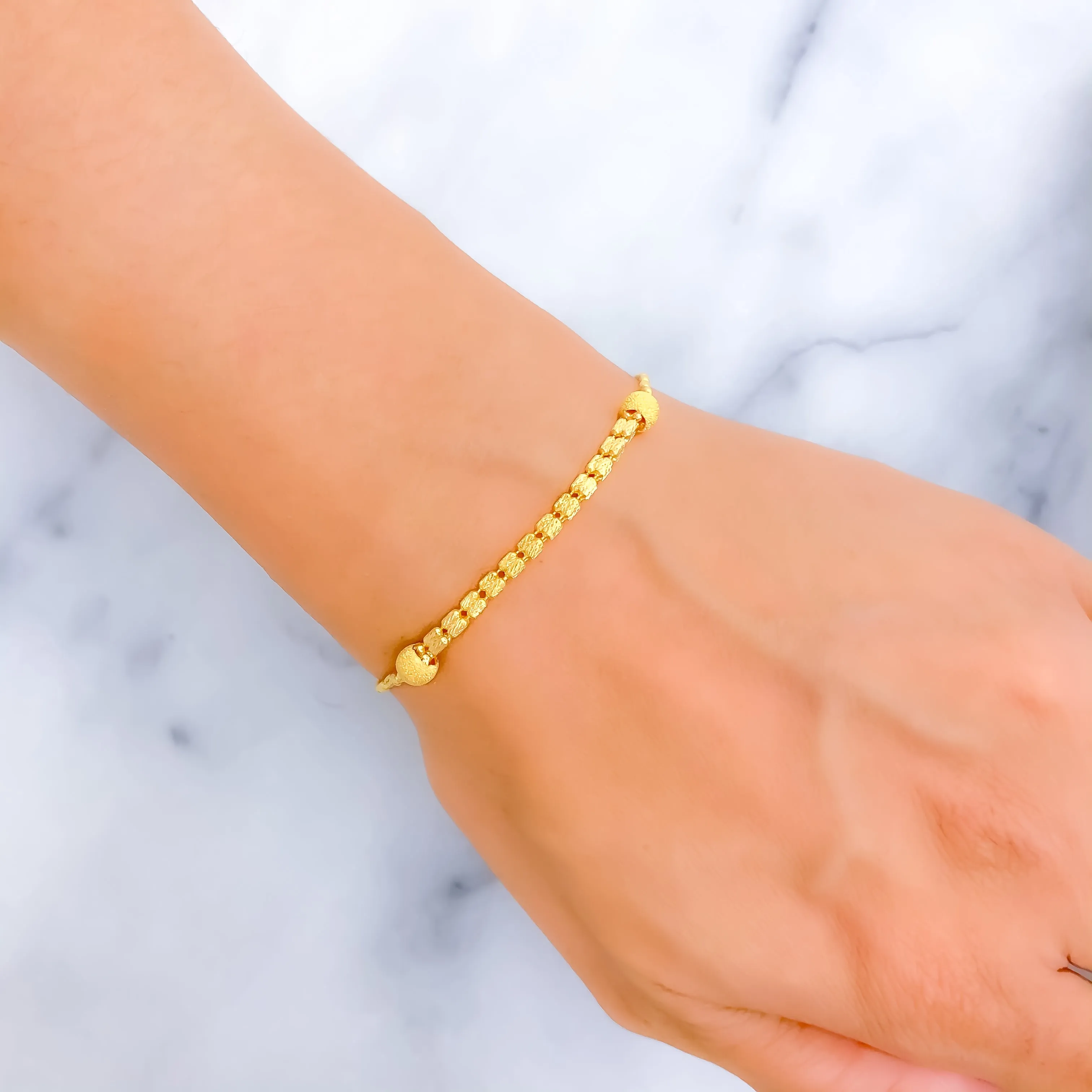 Delightful Attractive 22K Gold Bracelet