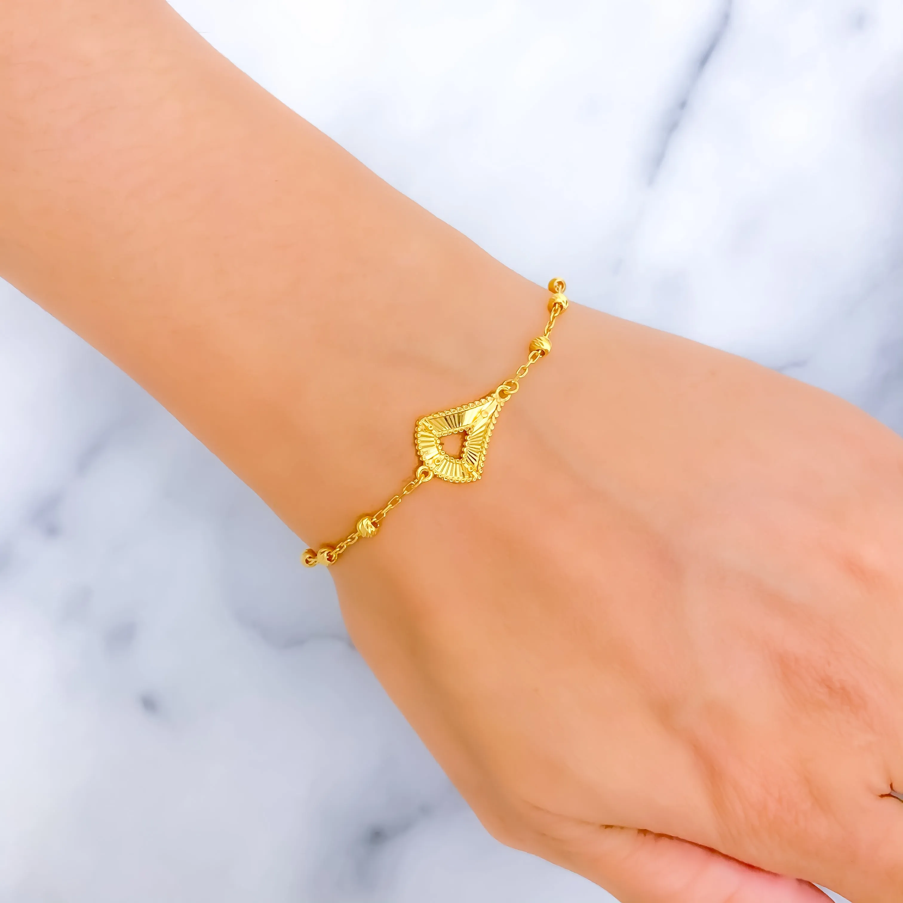 Delightful Bright  21k Gold Bracelet