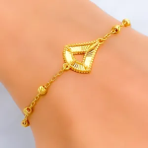 Delightful Bright  21k Gold Bracelet