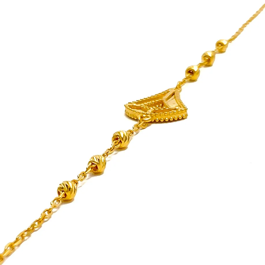 Delightful Bright  21k Gold Bracelet