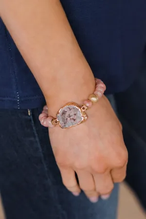 Desert Rose Geode Bracelet