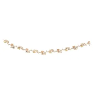 Dolphin - Sterling Silver Black Hills Gold Bracelet