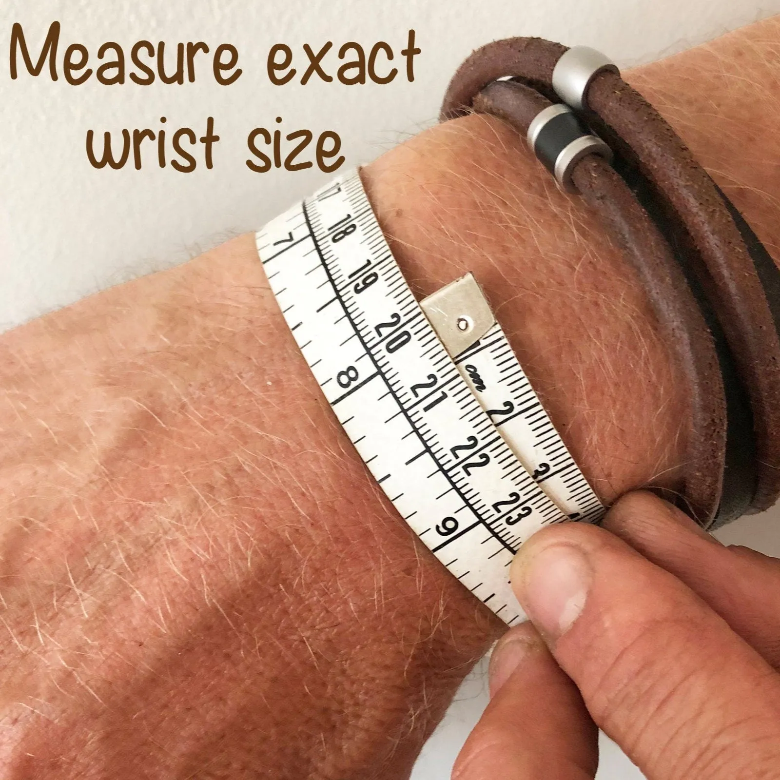 Double Wrap Leather Ashes Bracelet with Engraved Urn