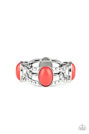 Dreamy Gleam Red Paparazzi Bracelet