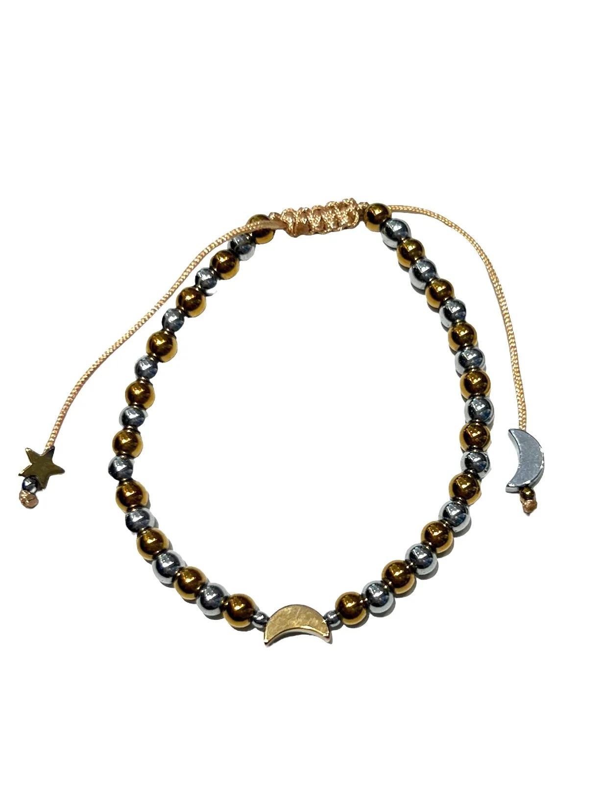 E-HC DESIGNS- Hematite Adjustable Bracelet