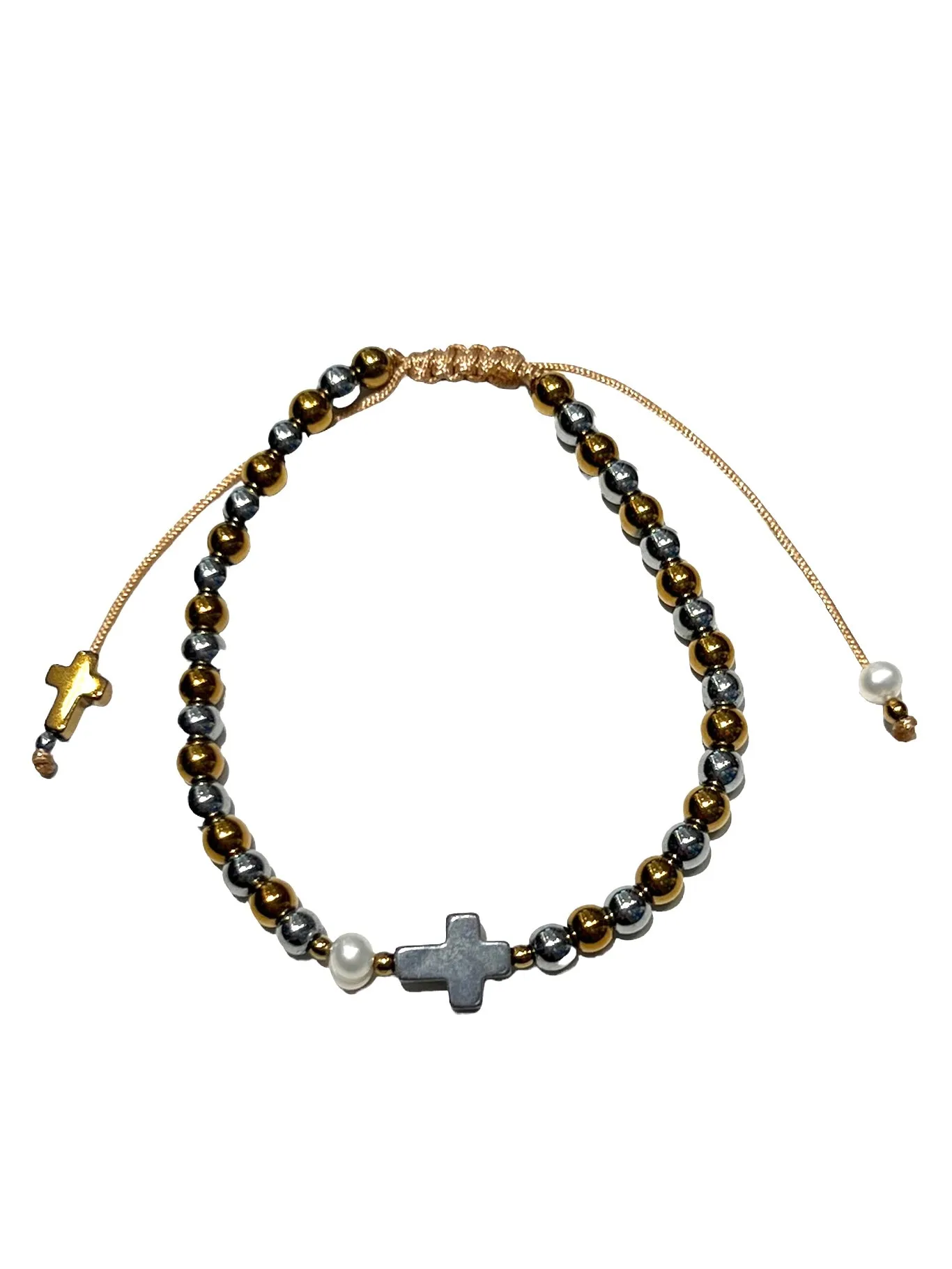 E-HC DESIGNS- Hematite Adjustable Bracelet