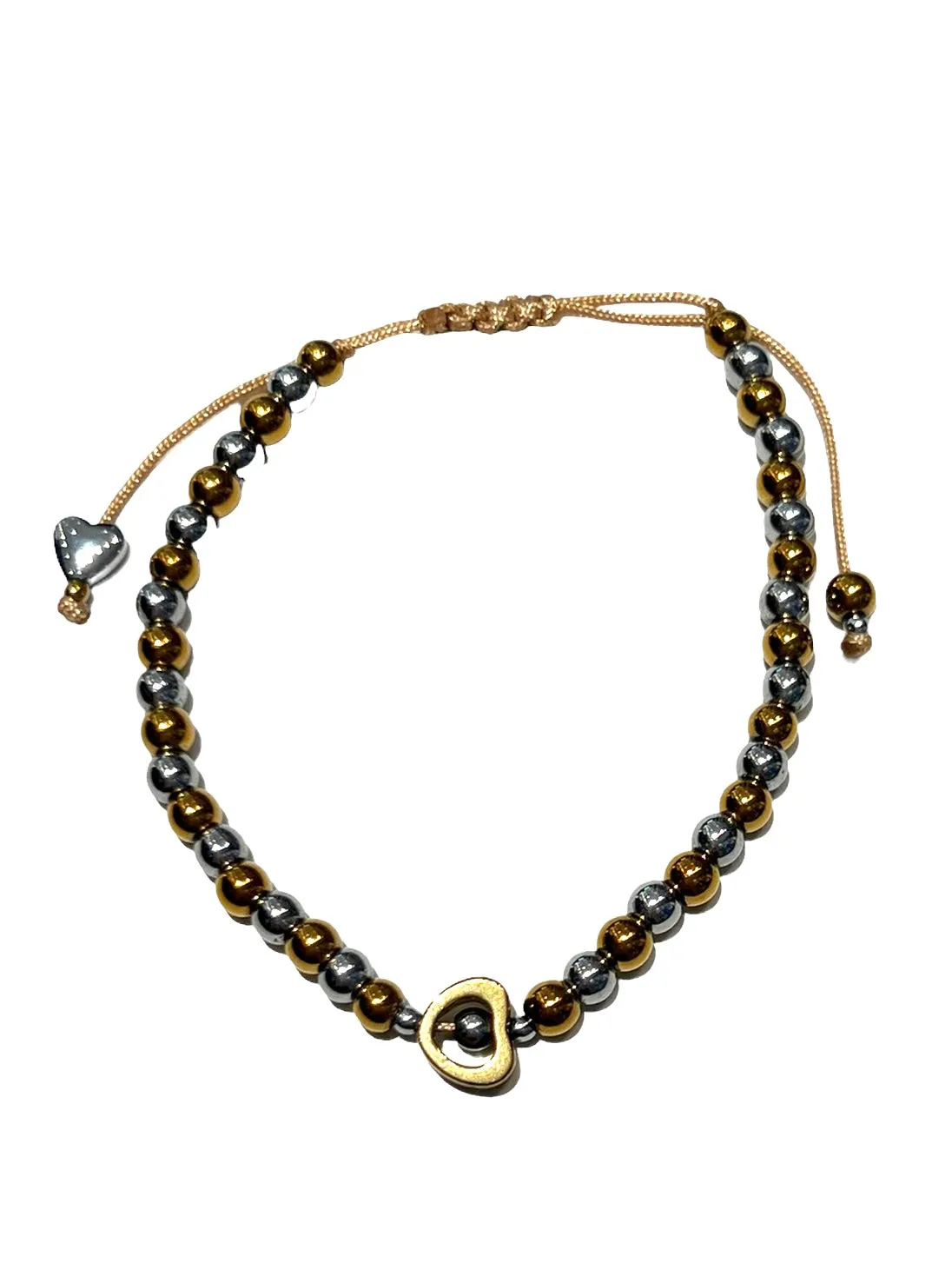 E-HC DESIGNS- Hematite Adjustable Bracelet