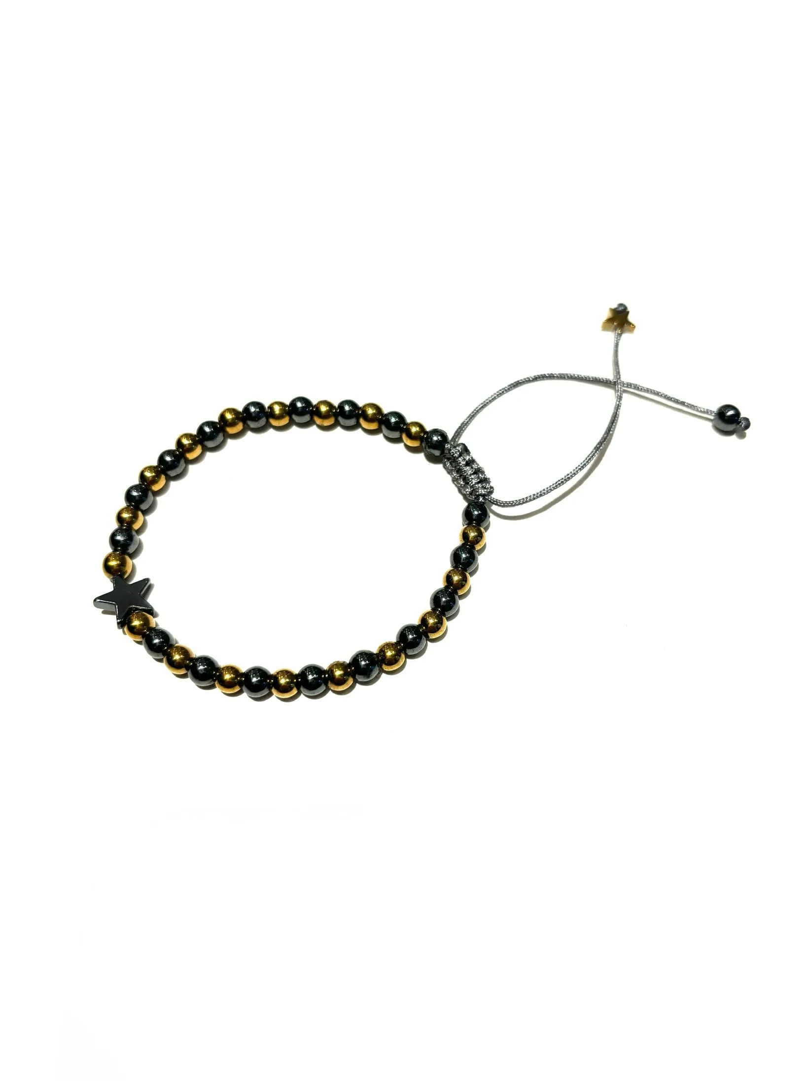 E-HC DESIGNS- Hematite Adjustable Bracelet