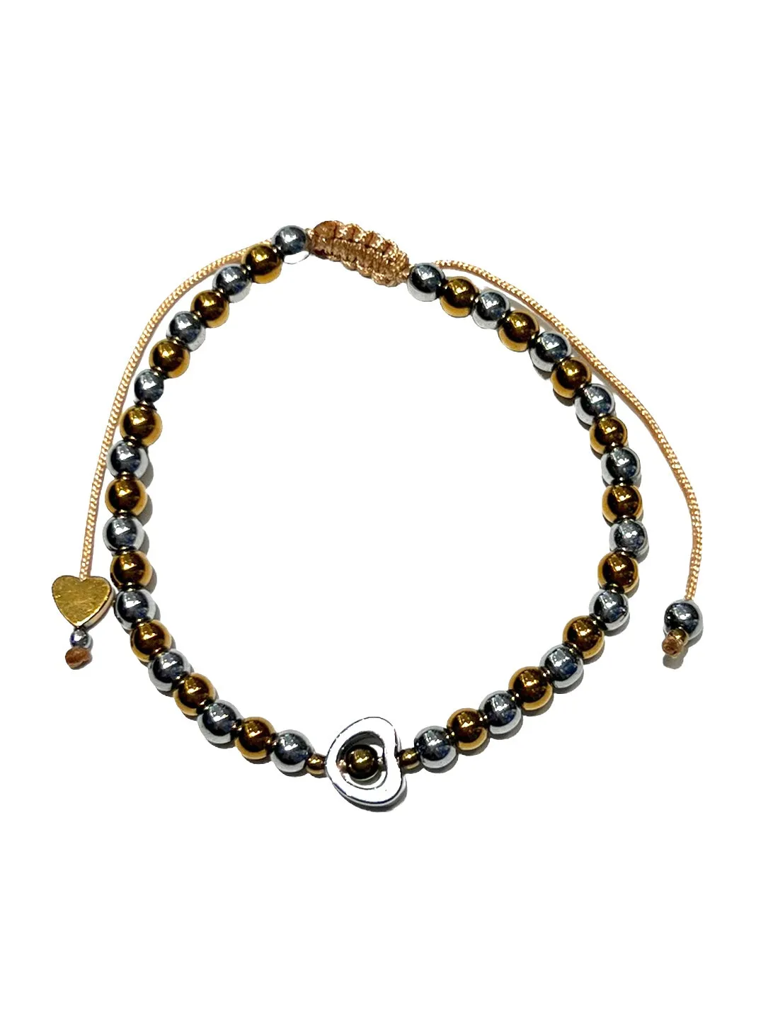 E-HC DESIGNS- Hematite Adjustable Bracelet