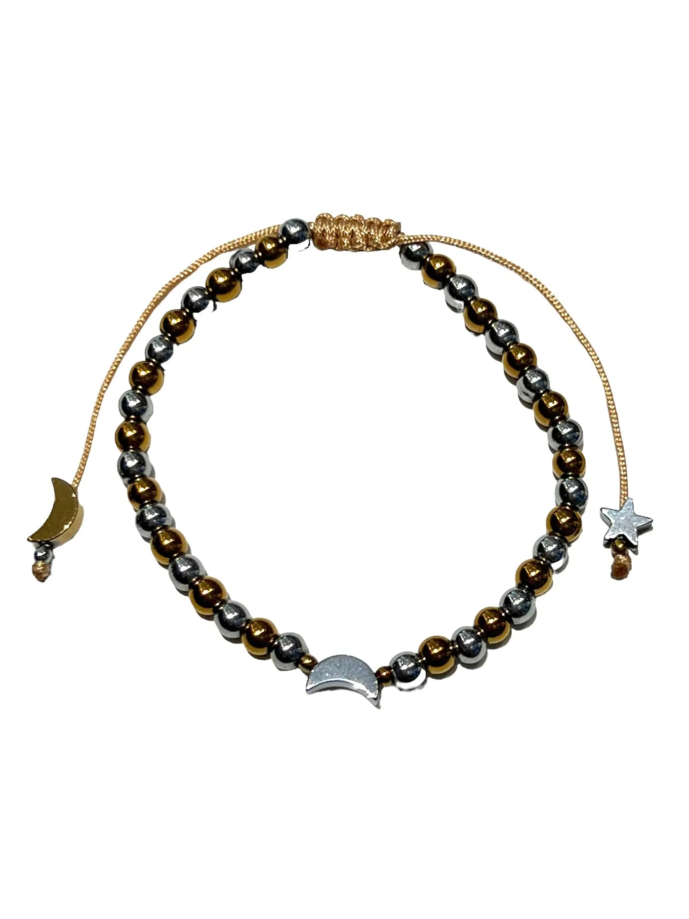 E-HC DESIGNS- Hematite Adjustable Bracelet