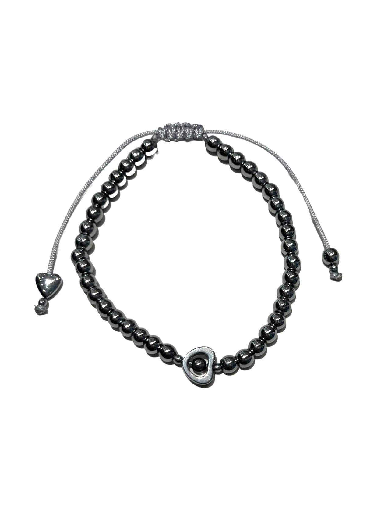 E-HC DESIGNS- Hematite Adjustable Bracelet