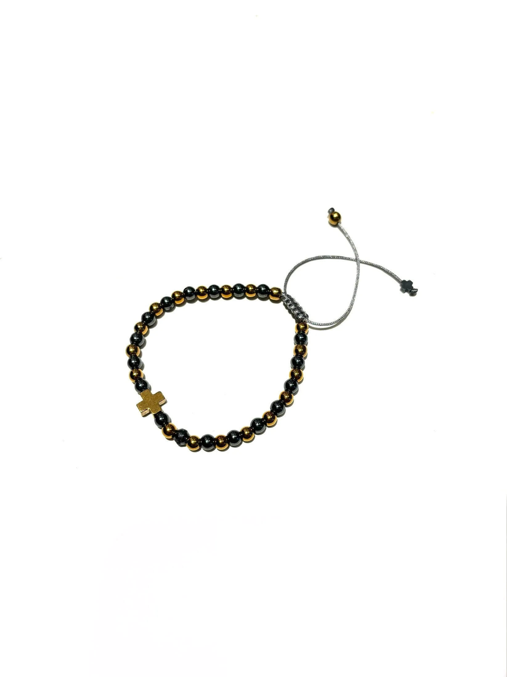 E-HC DESIGNS- Hematite Adjustable Bracelet