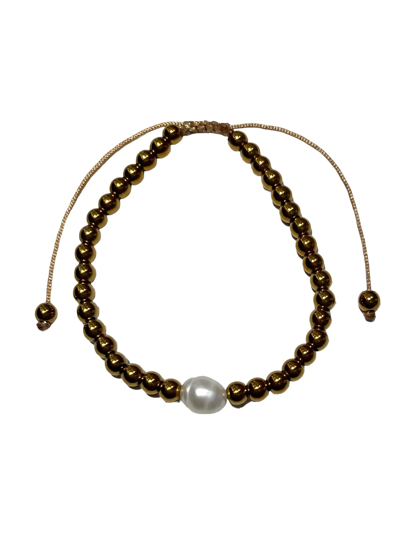 E-HC DESIGNS- Hematite Adjustable Bracelet