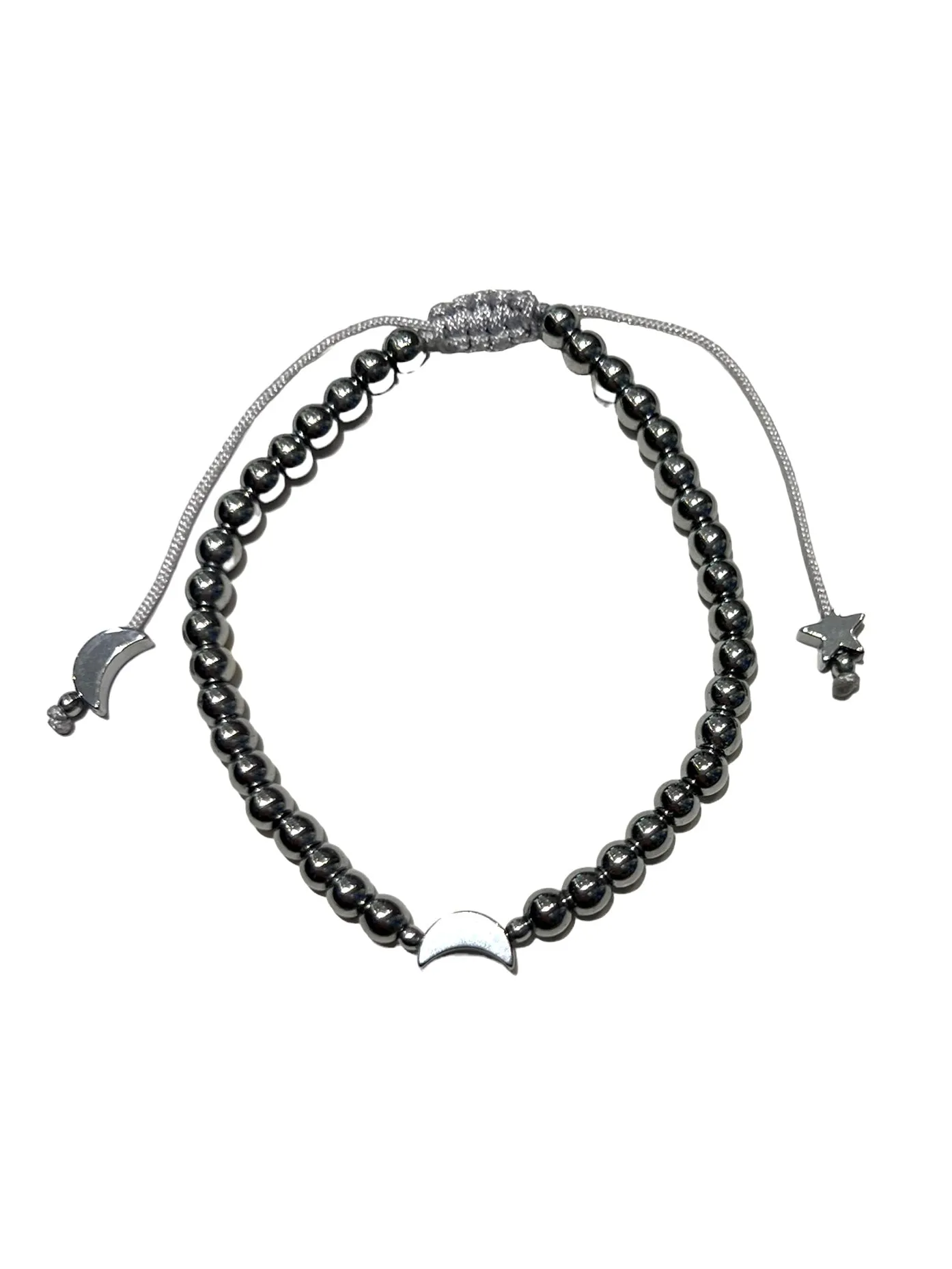 E-HC DESIGNS- Hematite Adjustable Bracelet