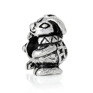 Easter Bunny/Rabbit Bead Compatible for Most European Snake Chain Bracelet