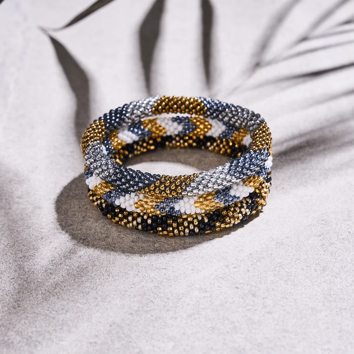 Egyptian Dawn | Himalayan Glass Bead Bracelet