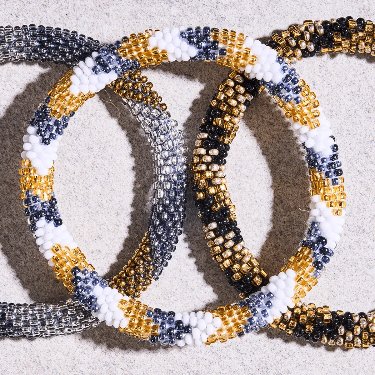 Egyptian Dawn | Himalayan Glass Bead Bracelet