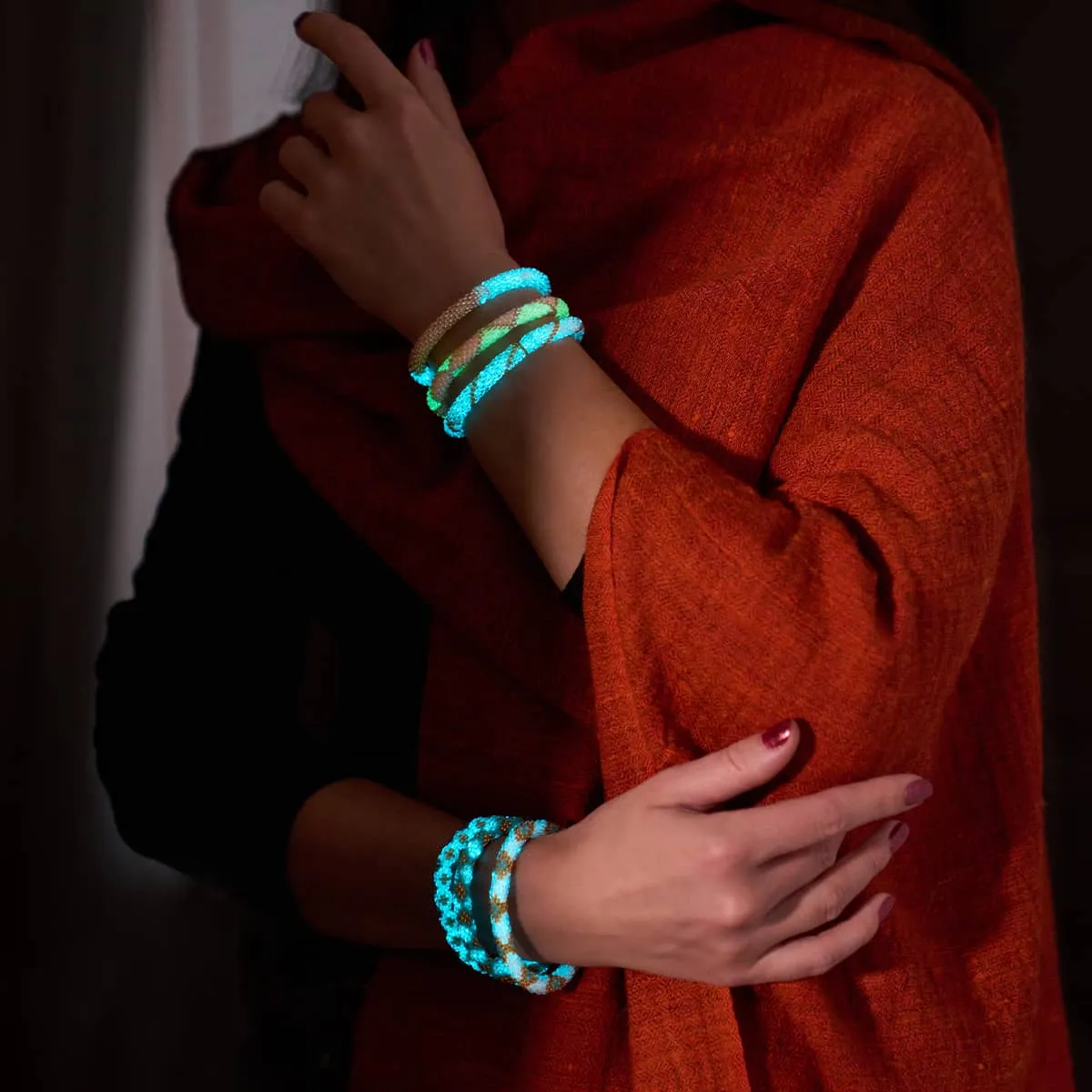 Egyptian Mummy | Himalayan Glass Bead Bracelet