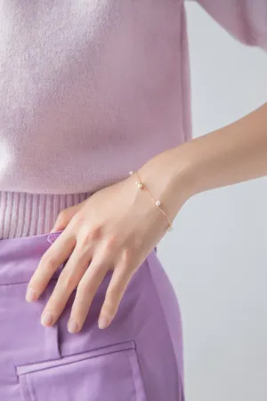 Embellished Series Classic Three Pearls Bracelet